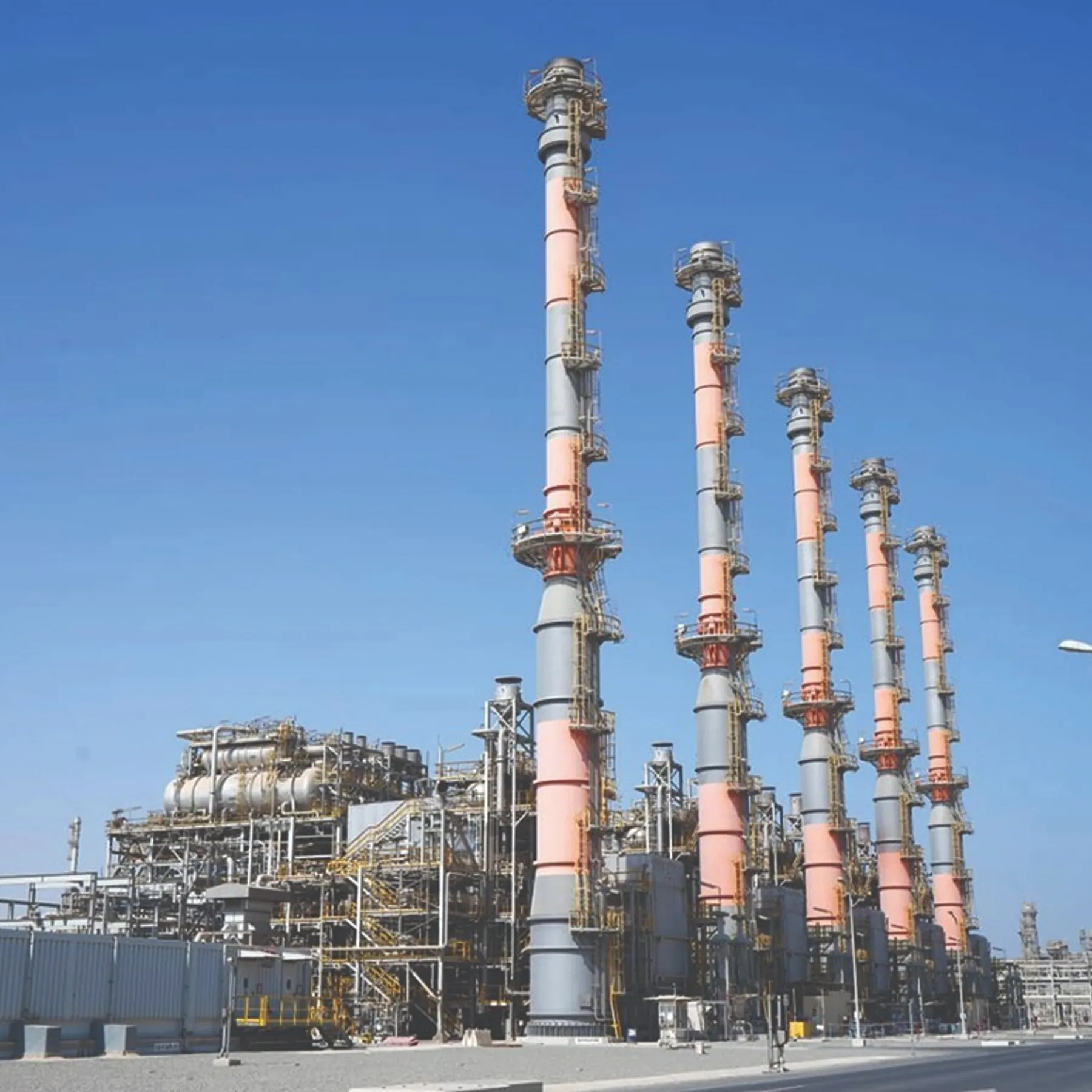 A view of the Al Zour refinery which is designed to process heavy crude