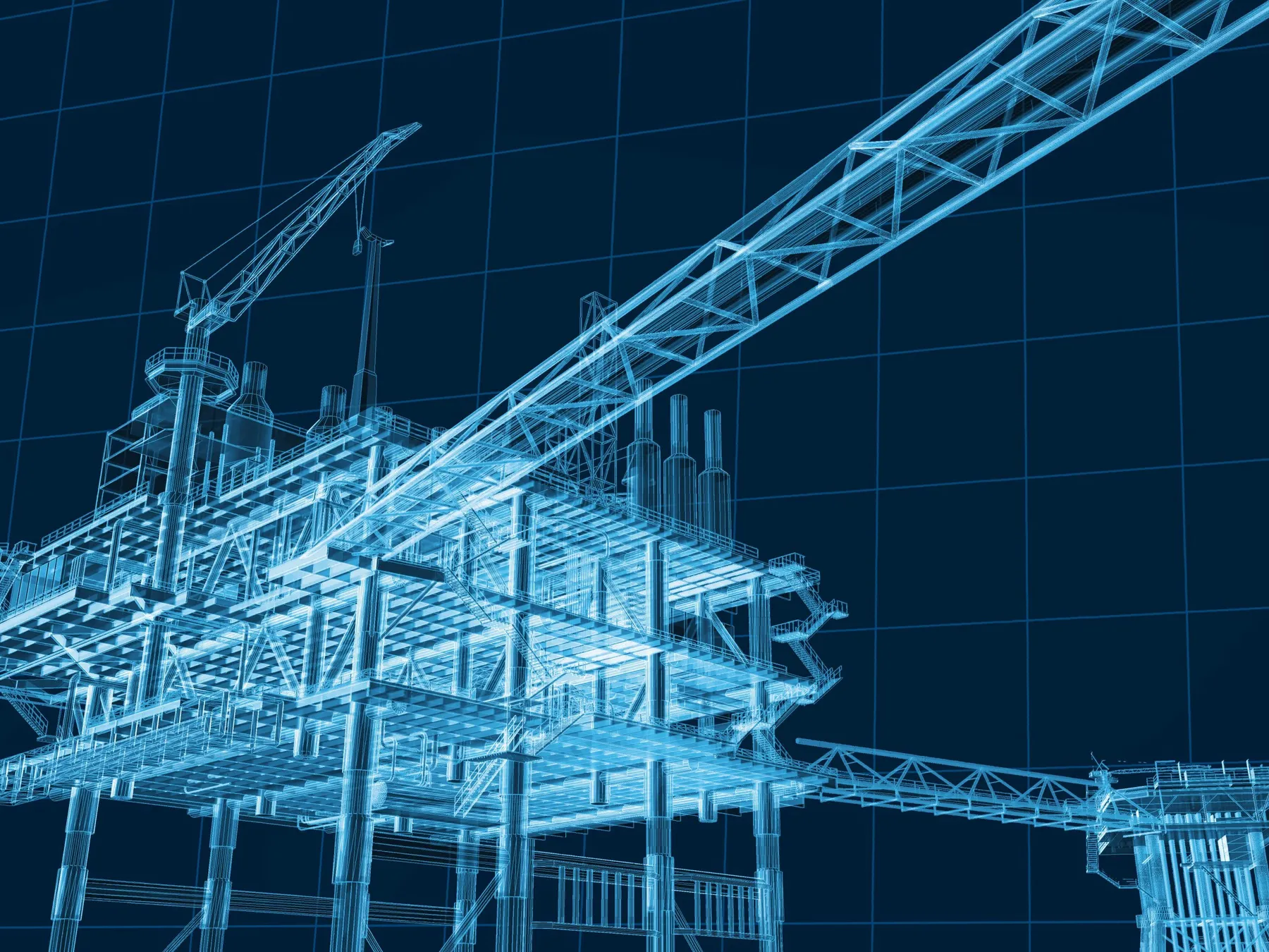 Blue abstract digital