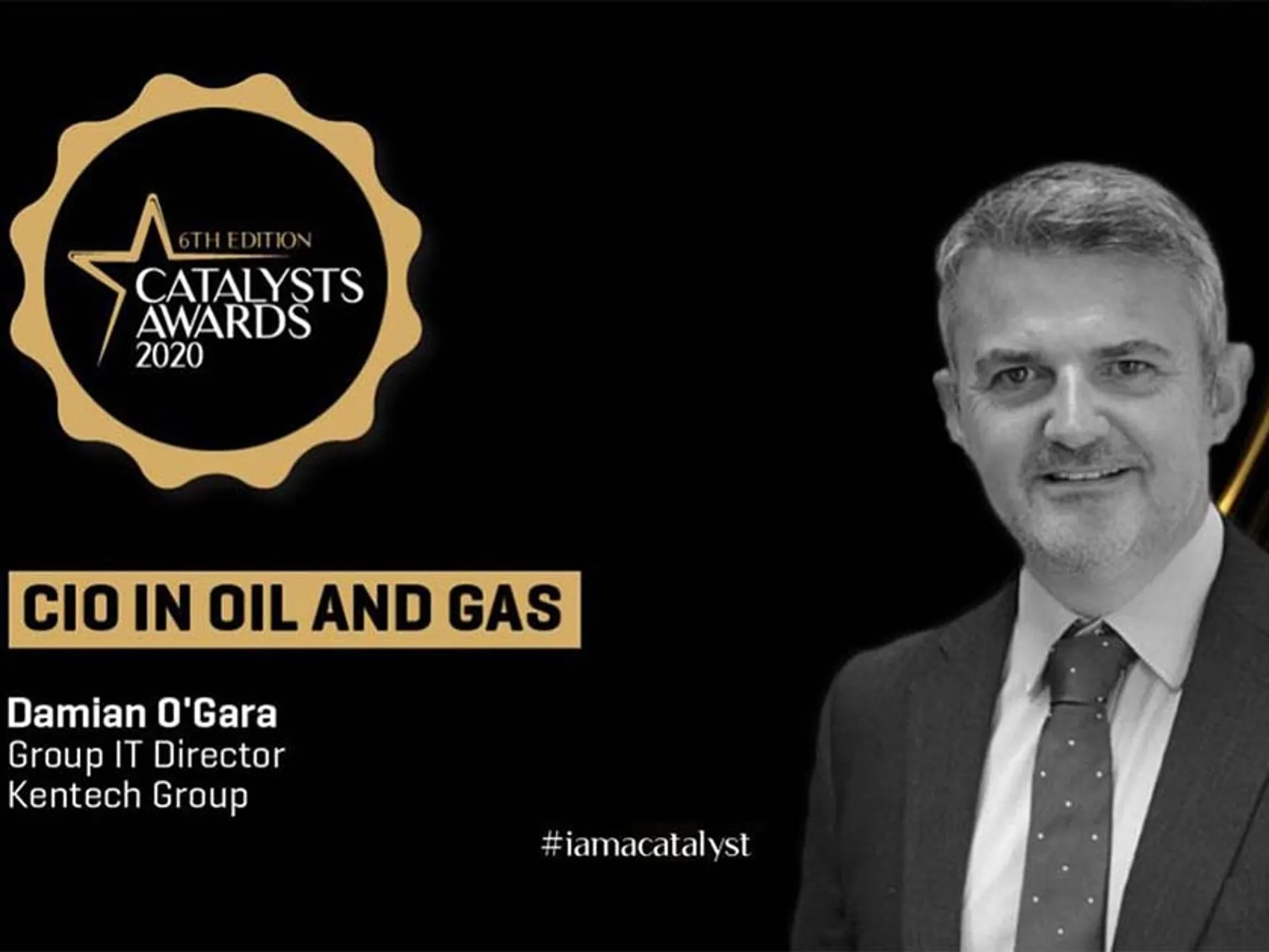 Damian awarded the Catalyst Award 2020