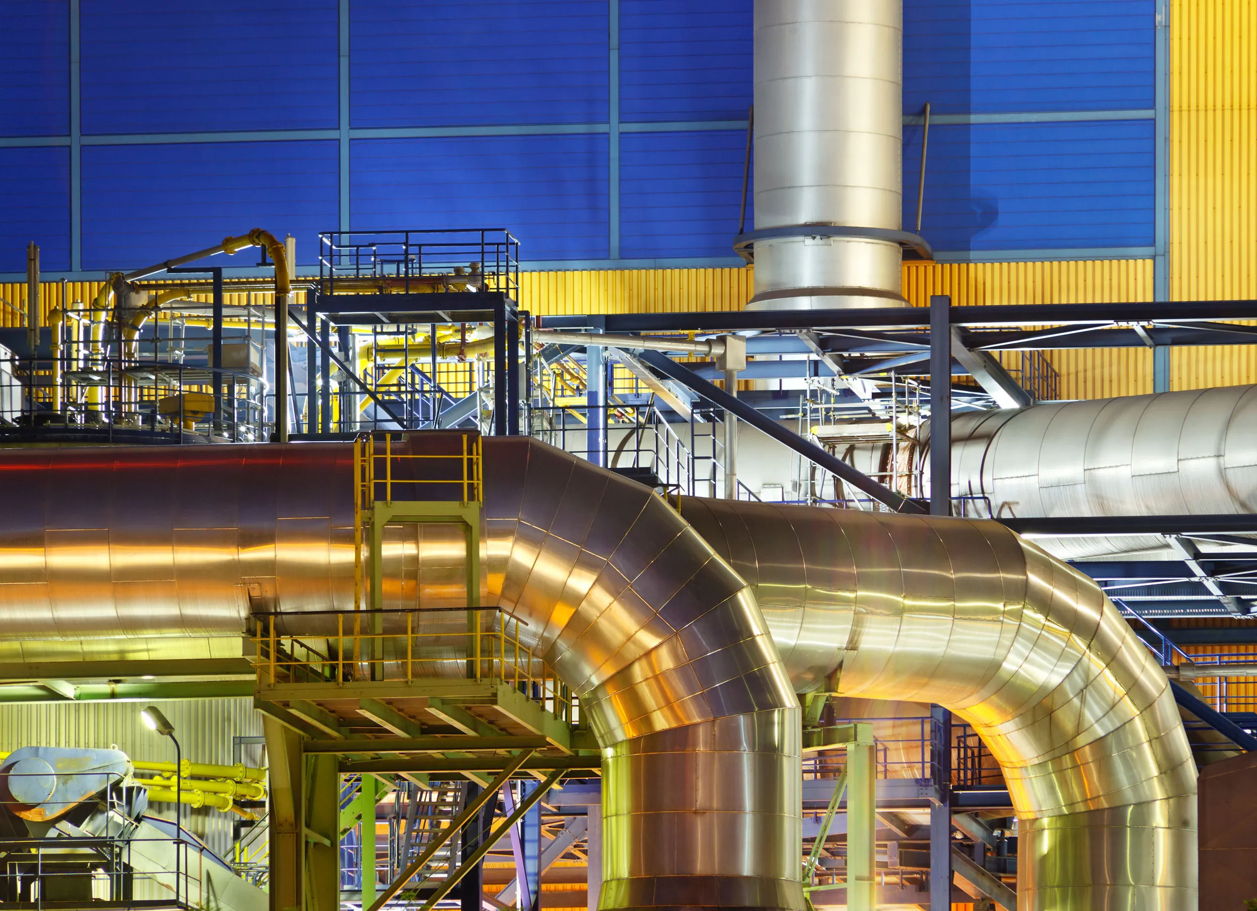 Waste to energy industrial plant stock