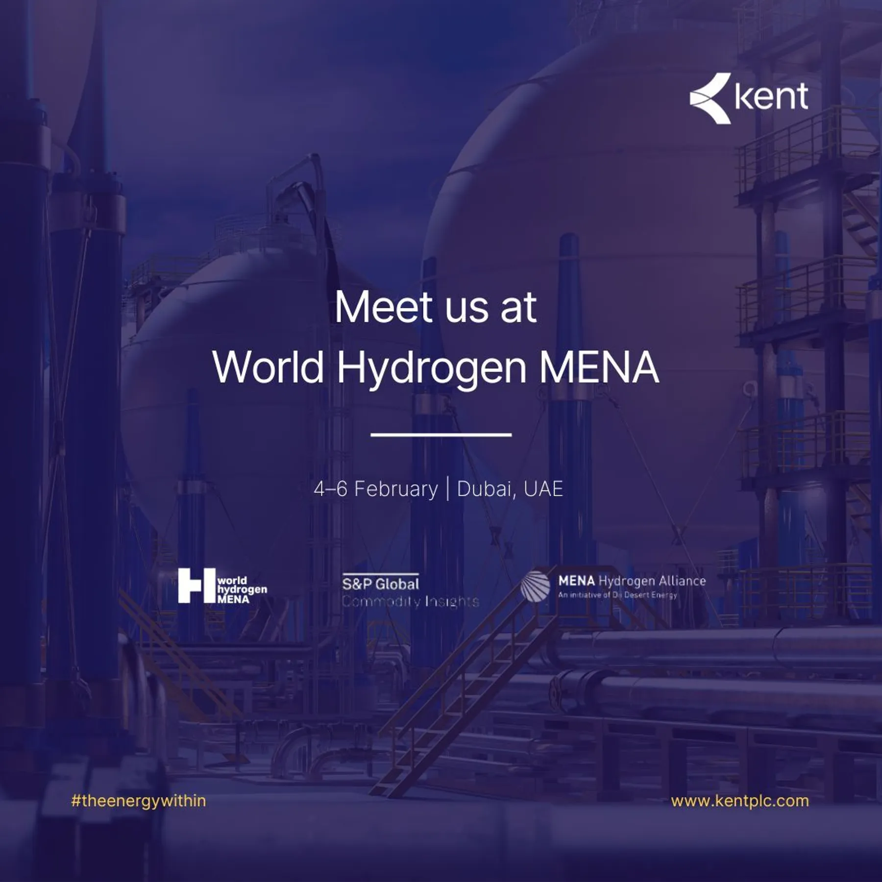 World Hydrogen MENA Social Media Card