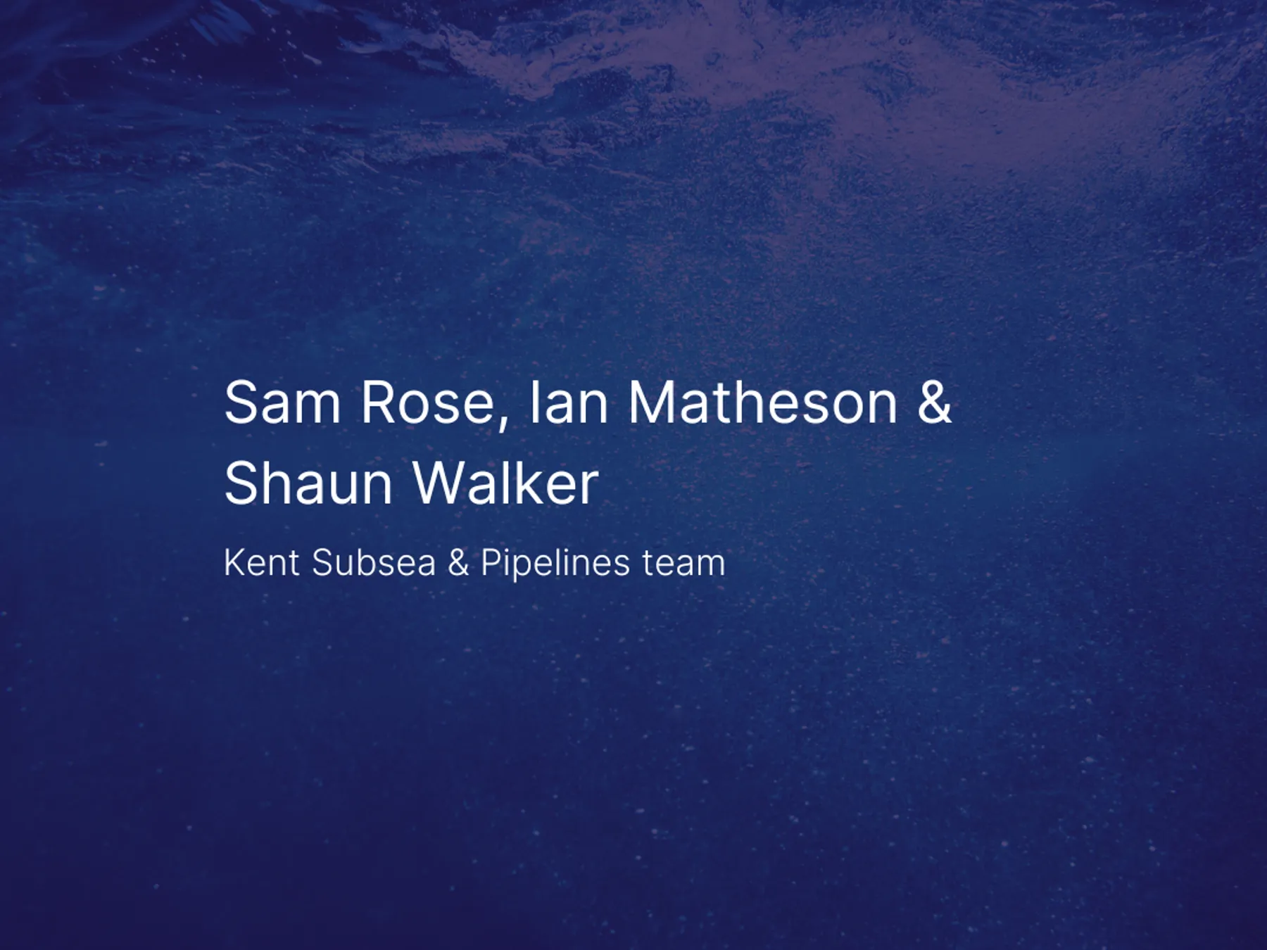 Thumbnail of Sam Rose pipeline 1